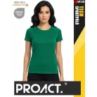 Proact TECH KELLYGREEN lélegző női környakas technikai sportpóló - ruha