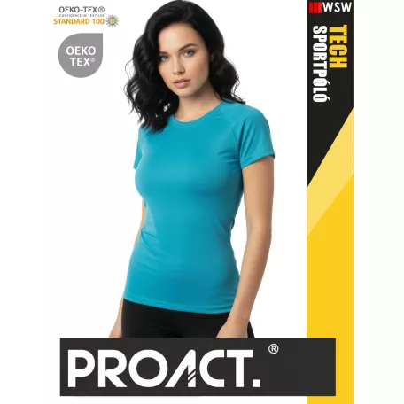 Proact TECH SPORTROYAL lélegző női környakas technikai sportpóló - ruha