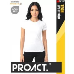 Proact TECH VIOLET lélegző női környakas technikai sportpóló - ruha