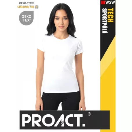 Proact TECH VIOLET lélegző női környakas technikai sportpóló - ruha