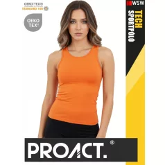 Proact TECH BLACK lélegző női környakas technikai sporttrikó - ruha