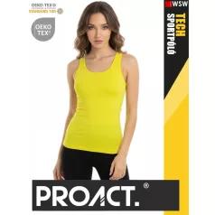 Proact TECH FLOURESCENTP lélegző női környakas technikai sporttrikó - ruha