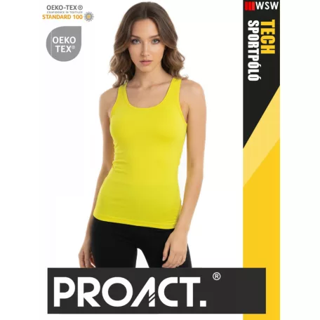 Proact TECH FLOURESCENTP lélegző női környakas technikai sporttrikó - ruha