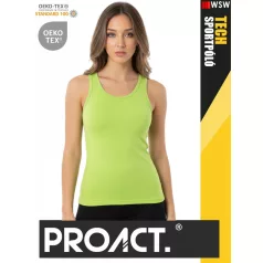   Proact TECH LIME lélegző női környakas technikai sporttrikó - ruha
