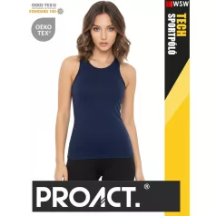 Proact TECH RED lélegző női környakas technikai sporttrikó - ruha