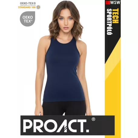 Proact TECH RED lélegző női környakas technikai sporttrikó - ruha