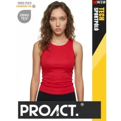   Proact TECH RED lélegző női környakas technikai sporttrikó - ruha