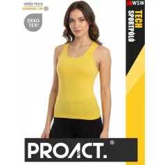   Proact TECH TRUEYELOW lélegző női környakas technikai sporttrikó - ruha