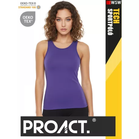 Proact TECH TRUEYELOW lélegző női környakas technikai sporttrikó - ruha