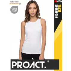   Proact TECH WHITE lélegző női környakas technikai sporttrikó - ruha