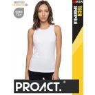 Proact TECH WHITE lélegző női környakas technikai sporttrikó - ruha