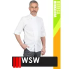 WSW HORECA WHITE PESANTE technikai férfi séfkabát - munkaruha