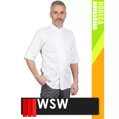 WSW HORECA WHITE PESANTE technikai férfi séfkabát - munkaruha