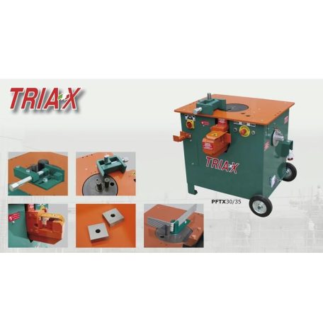 Triax PFTX betonacél vágó és hajlító kombi gép