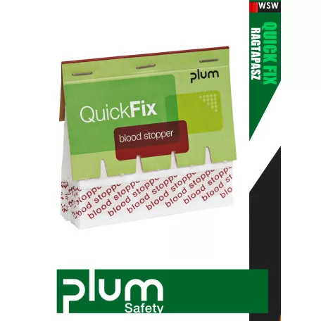 Plum QUICKFIX BLOOD STOPPER téphető ragtapasz utántöltő 45 db - elsősegély felszerelés