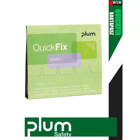 Plum QUICKFIX ELASTIC téphető ragtapasz utántöltő 45 db - elsősegély felszerelés