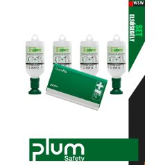   Plum PLUMSET szemmosó állomás 4x500 ml és kötszer készlet - elsősegély felszerelés