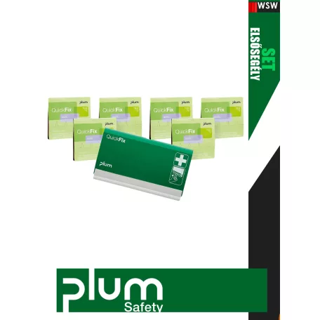 Plum PLUMSET ragtapasz állomás és 6x45 db rugalmas ragtapasz készlet - elsősegély felszerelés