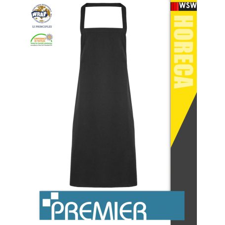 Premier COTTON BLACK organikus pamut kötény 87 cm - munkaruha