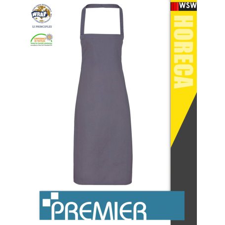 Premier COTTON DARKGREY organikus pamut kötény 87 cm - munkaruha