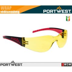   Portwest WRAP YELLOW munkavédelmi védőszemüveg - egyéni védőeszköz