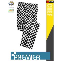 Premier ESSENTIAL BLACKWHITE technikai férfi lélegző séf nadrág - munkaruha   Premier ESSENTIAL BLACKWHITE technikai férfi lélegző séf nadrág - munkaruha