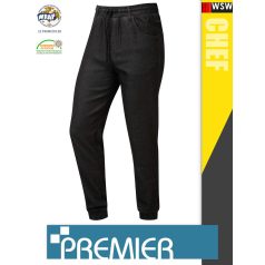 Premier ARTISAN BLACK technikai férfi lélegző jogger denim nadrág - munkaruha