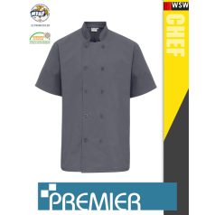   Premier CHEF'S STEEL technikai férfi séf kabát - munkaruha