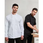 Premier CHEF'S BLACK technikai férfi séf kabát - munkaruha