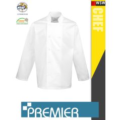   Premier CHEF'S WHITE technikai férfi séf kabát - munkaruha