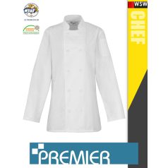  Premier WOMEN'S WHITE technikai női séf kabát - munkaruha