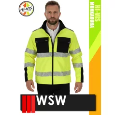   WSW YELLOW PRIZMAT technikai cippzáros softshell kabát - munkaruha