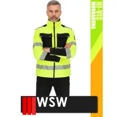   WSW YELLOW PRIZMAT technikai cippzáros softshell kabát - munkaruha