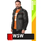 WSW PROMASTER GREY 2IN1 technikai kevertszálas kapucnis bélelt munkakabát - munkaruha