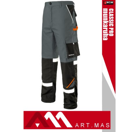 Artmas PROFESSIONAL GREY kevertszálas technikai munkanadrág - munkaruha