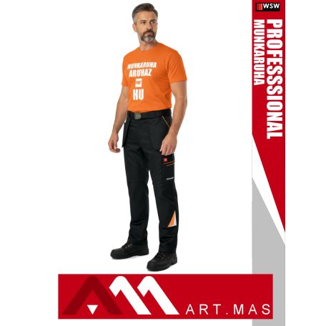 Artmas PROFESSIONAL BLACK kevertszálas technikai munkanadrág - munkaruha