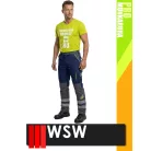 WSW PROMASTER NAVY technikai kevertszálas reflex derekas bélelt munkanadrág - munkaruha