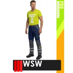   WSW PROMASTER NAVY technikai kevertszálas reflex derekas bélelt munkanadrág - munkaruha