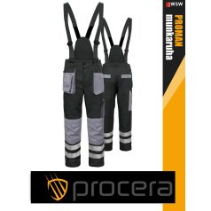   Procera PROMAN GREY 2in1 technikai derék és kantáros nadrág - munkaruha