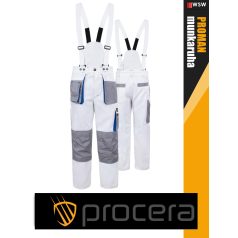   Procera PROMAN WHITE 2in1 technikai derék és kantáros nadrág - munkaruha