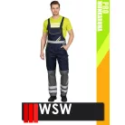 WSW PROMASTER NAVY technikai kevertszálas kantáros munkanadrág - munkaruha