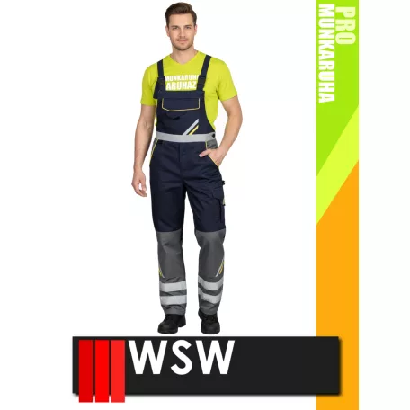 WSW PROMASTER NAVY technikai kevertszálas kantáros munkanadrág - munkaruha