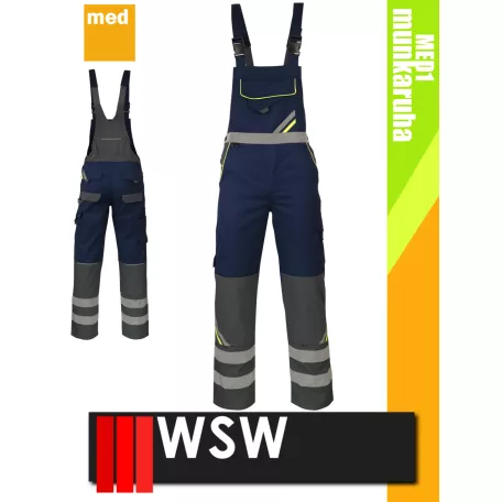 WSW PROMASTER NAVY technikai kevertszálas kantáros munkanadrág - munkaruha