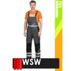  WSW PROMASTER GREY technikai kevertszálas kantáros munkanadrág - munkaruha