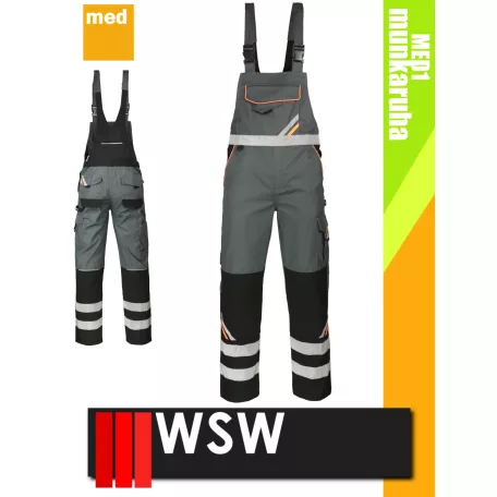WSW PROMASTER GREY technikai kevertszálas kantáros munkanadrág - munkaruha
