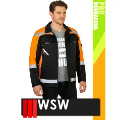   WSW PROMASTER BLACK technikai kevertszálas munkakabát - munkaruha