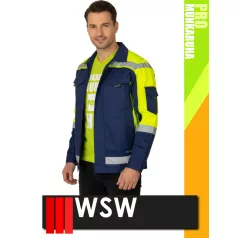  WSW PROMASTER NAVY technikai kevertszálas munkakabát - munkaruha
