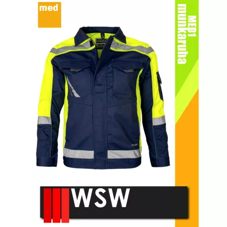 WSW PROMASTER NAVY technikai kevertszálas munkakabát - munkaruha