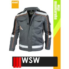   WSW MED MONTANA GREY technikai kevertszálas munkakabát - munkaruha