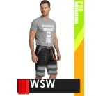 WSW PROMASTER BLACK technikai kevertszálas rövid munkanadrág - munkaruha